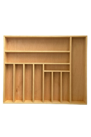55x45 Cm Ayfiwood Ahşap Kaşıklık Çekmece İçi Yemek Takımı Ve Servis Gereçleri Düzenleyici Organizer - Görsel 6
