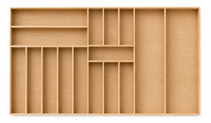 85x46 cm Ahşap Kaşıklık Çekmece İçi Organizer Doğal Ahşap Mutfak Düzenleyici - Görsel 5