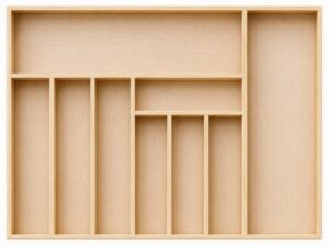 Ayfiwood 54x39 Cm Kaşıklık Çekmece İçi Düzenleyici | Doğal Ahşap Mutfak Organizer | Çatal Bıçak ve Servis Gereçleri - Görsel 3