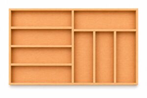 50x30 cm Ahşap Kaşıklık Çekmece İçi Organizer Doğal Ahşap Mutfak Düzenleyici - Görsel 3