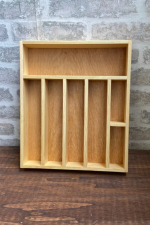 30x35 Cm Ahşap Kaşıklık Çekmece İçi Yemek Takımı Ve Servis Gereçleri Düzenleyici Organizer - Görsel 3