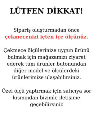 30x35 Cm Ahşap Kepçelik Çekmece İçi Kepçe Maşa Ve Servis Gereçleri Düzenleyici Organizer - Görsel 6