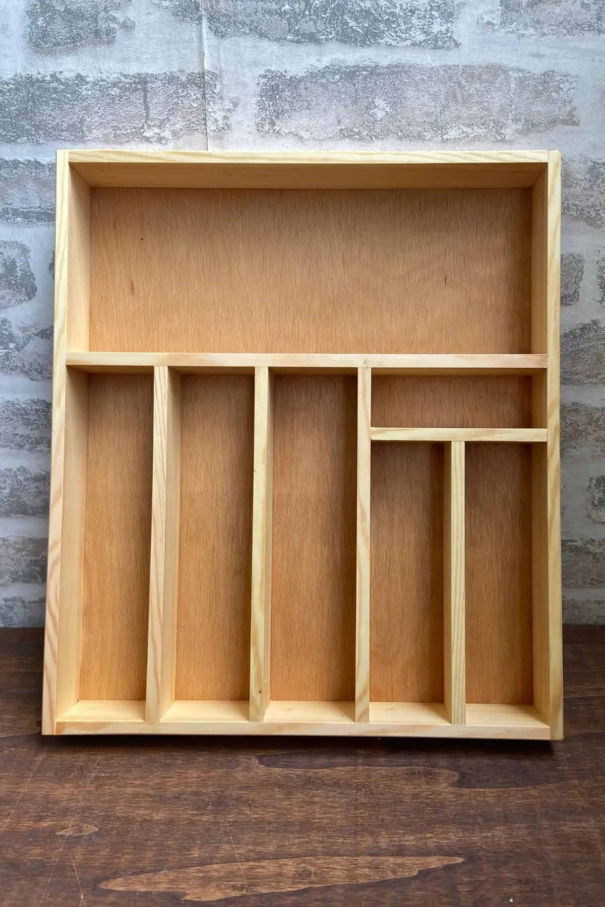 35×40 Cm Ahşap Kaşıklık Çekmece İçi Yemek Takımı Ve Servis Gereçleri Düzenleyici Organizer