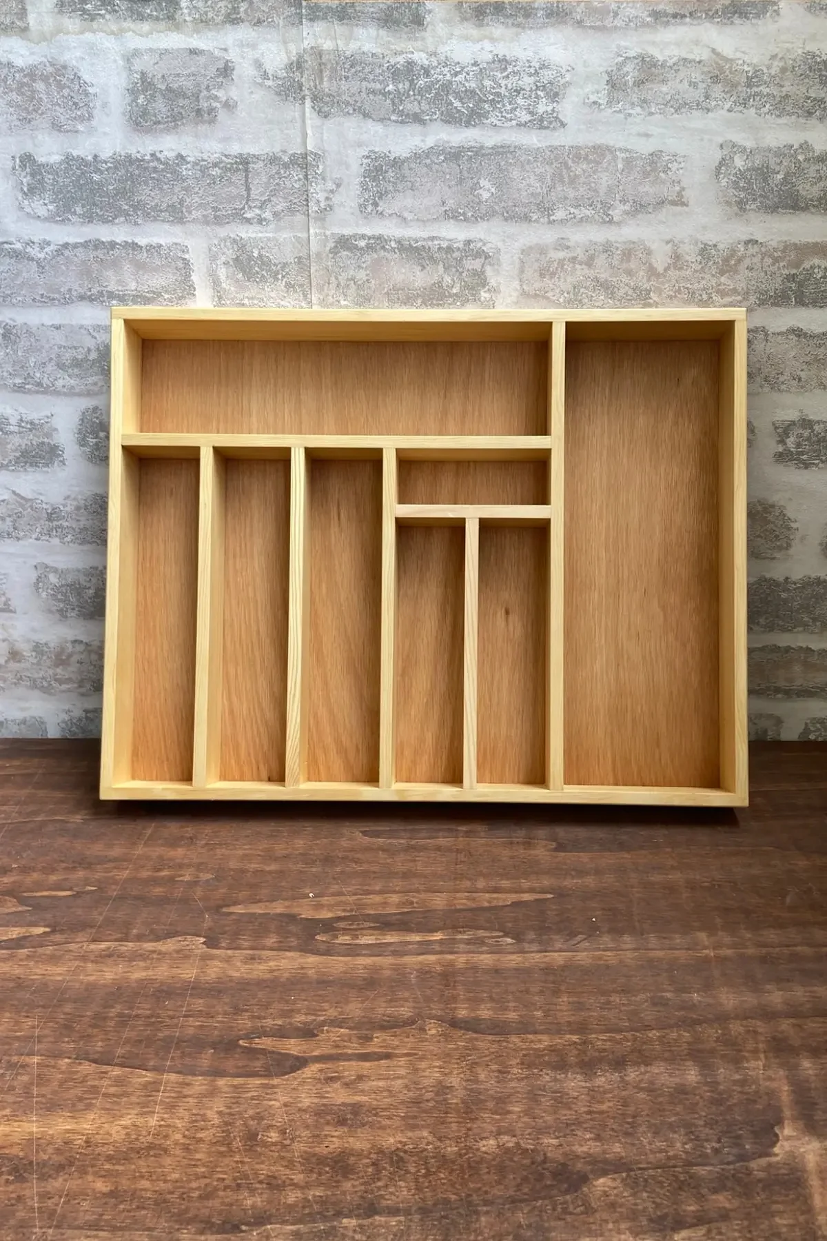 40×35 Cm Ahşap Kaşıklık Çekmece İçi Kepçe Maşa Ve Servis Gereçleri Düzenleyici Organizer