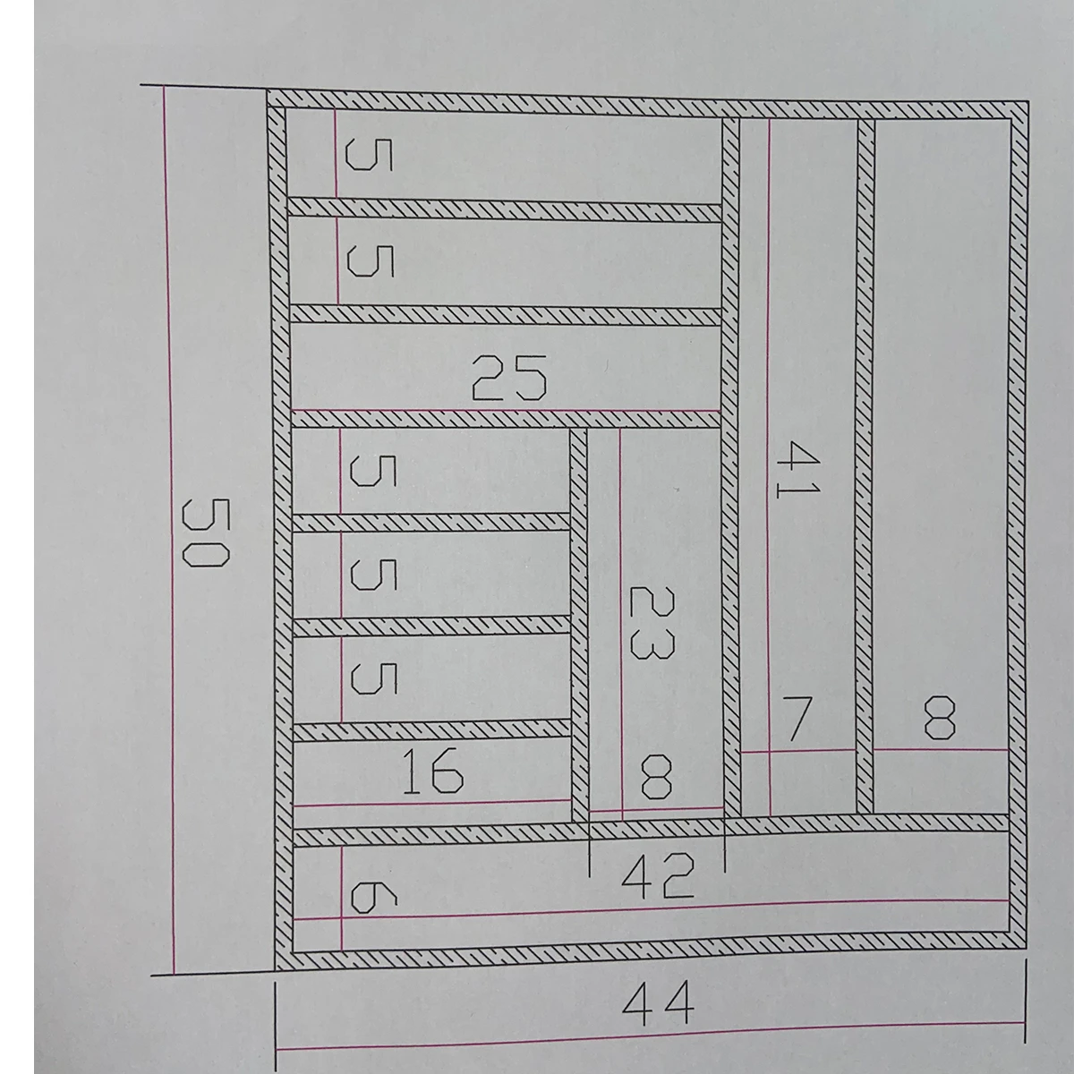 44×50 Kaşıklık Çekmece Içi Doğal Ahşap 10 Bölmeli Kaşık, Çatal, Bıçak Organizer Çekmece İçi Kullanım ve Düzen Görünümü