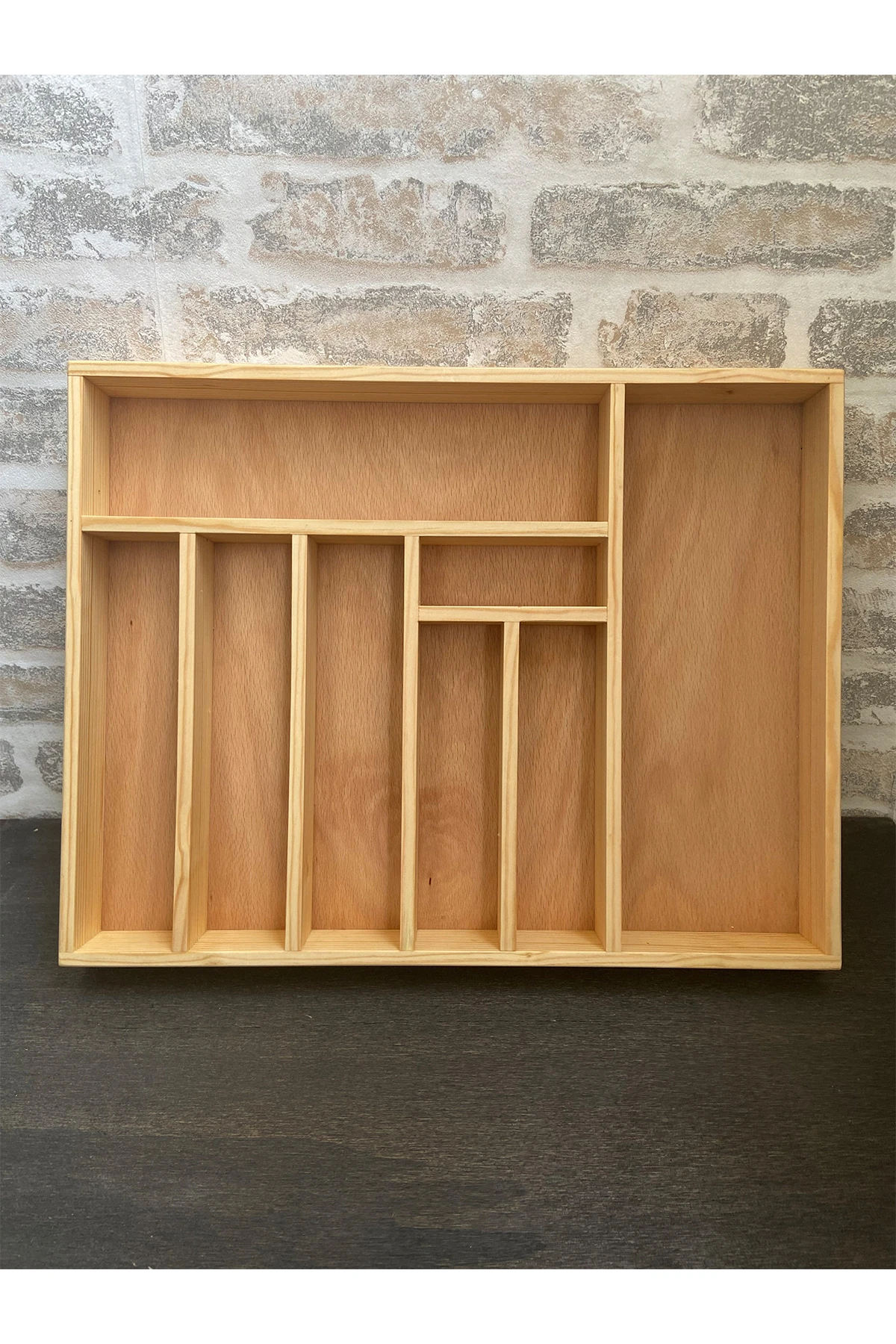 45×35 Cm Ayfiwood Ahşap Kaşıklık Çekmece İçi Yemek Takımı Ve Servis Gereçleri Düzenleyici Organizer