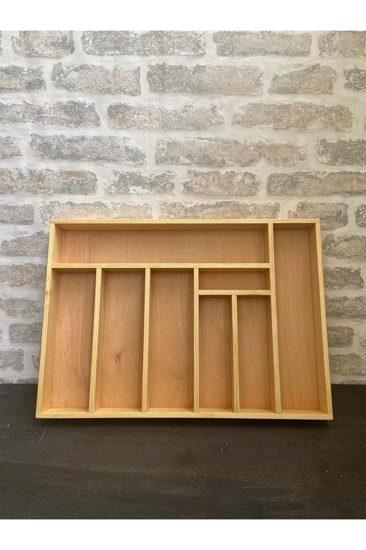 50×35 Cm Ayfiwood Ahşap Kaşıklık Çekmece İçi Yemek Takımı Ve Servis Gereçleri Düzenleyici Organizer Mutfak Çekmecesi Düzenleyici Farklı Açıdan Görünüm