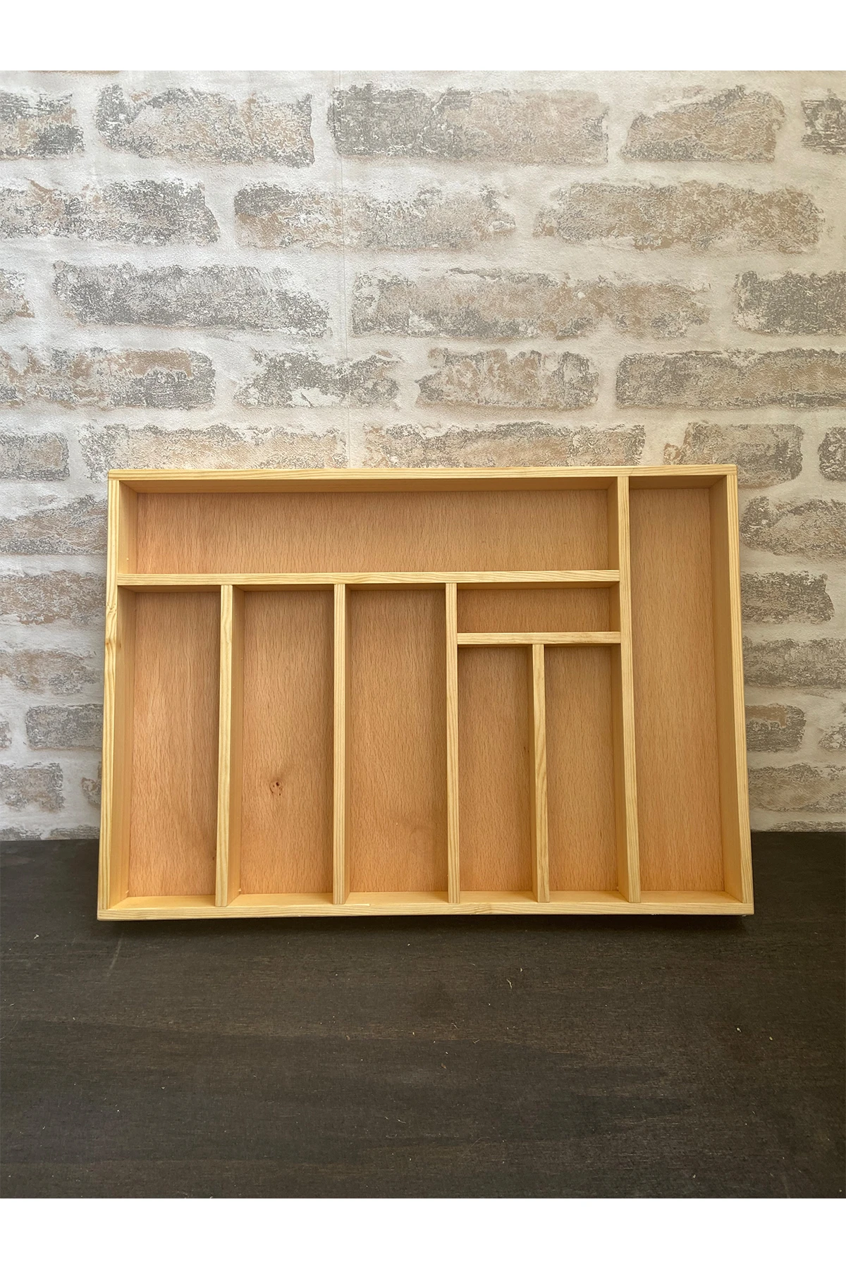 50×35 Cm Ayfiwood Ahşap Kaşıklık Çekmece İçi Yemek Takımı Ve Servis Gereçleri Düzenleyici Organizer