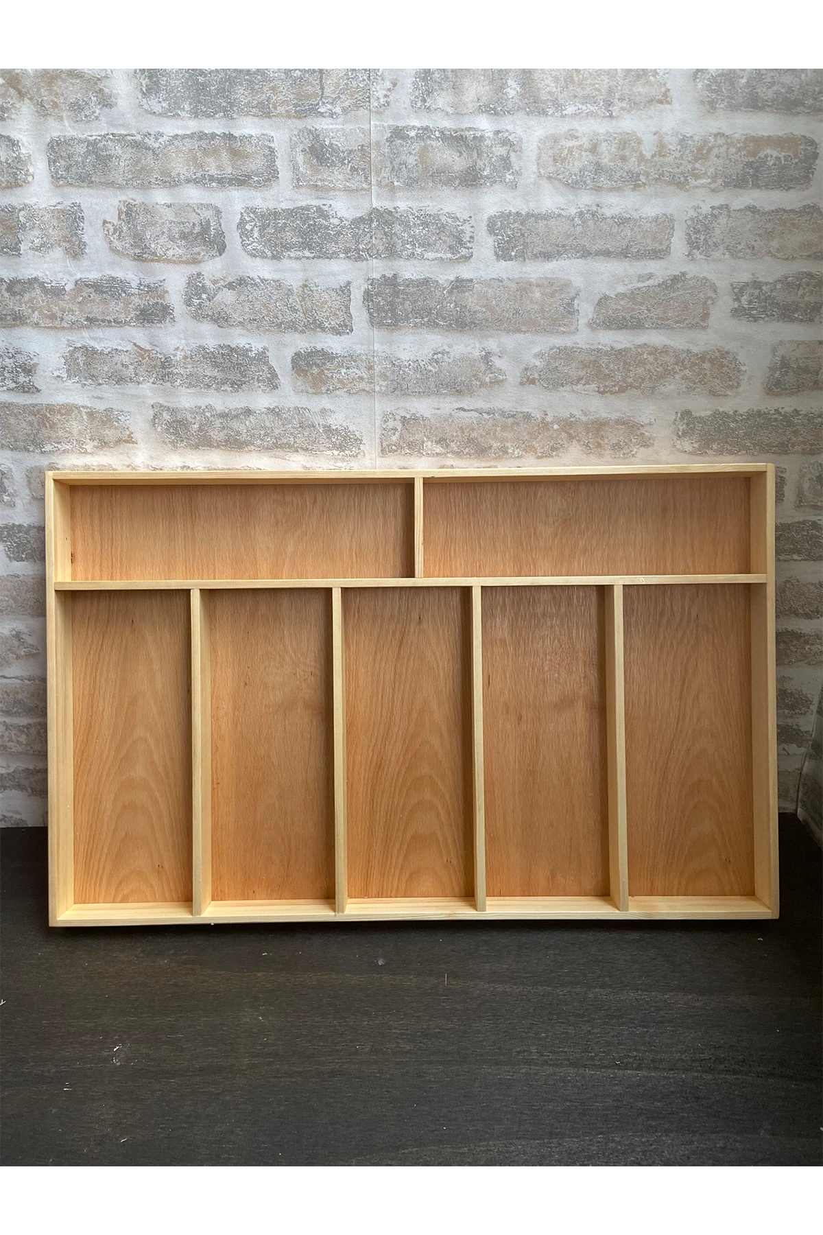 Doğal Masif Ahşap Doku ve Malzeme Kalitesi - 75×45 Cm Ayfiwood Ahşap Kaşıklık Çekmece İçi Kepçe Maşa Ve Servis Gereçleri Düzenleyici Organizer