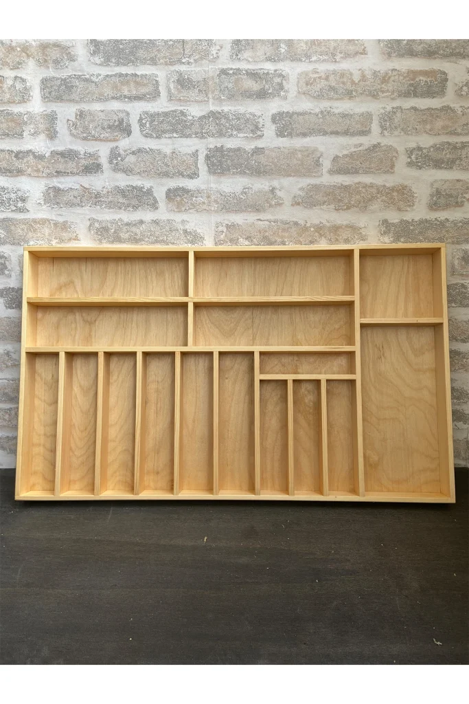 75×45 Cm Ayfiwood Ahşap Kaşıklık Çekmece İçi Yemek Takımı Ve Servis Gereçleri Düzenleyici Organizer