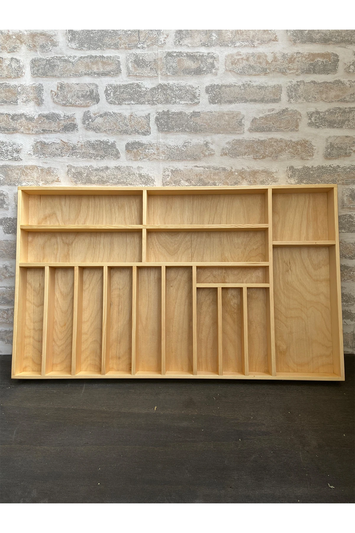 75×45 Cm Ayfiwood Ahşap Kaşıklık Çekmece İçi Yemek Takımı Ve Servis Gereçleri Düzenleyici Organizer