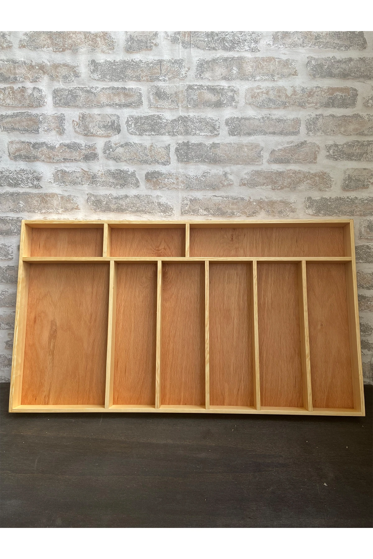 80×45 Cm Ayfiwood Ahşap Kaşıklık Çekmece İçi Kepçe Maşa Ve Servis Gereçleri Düzenleyici Organizer