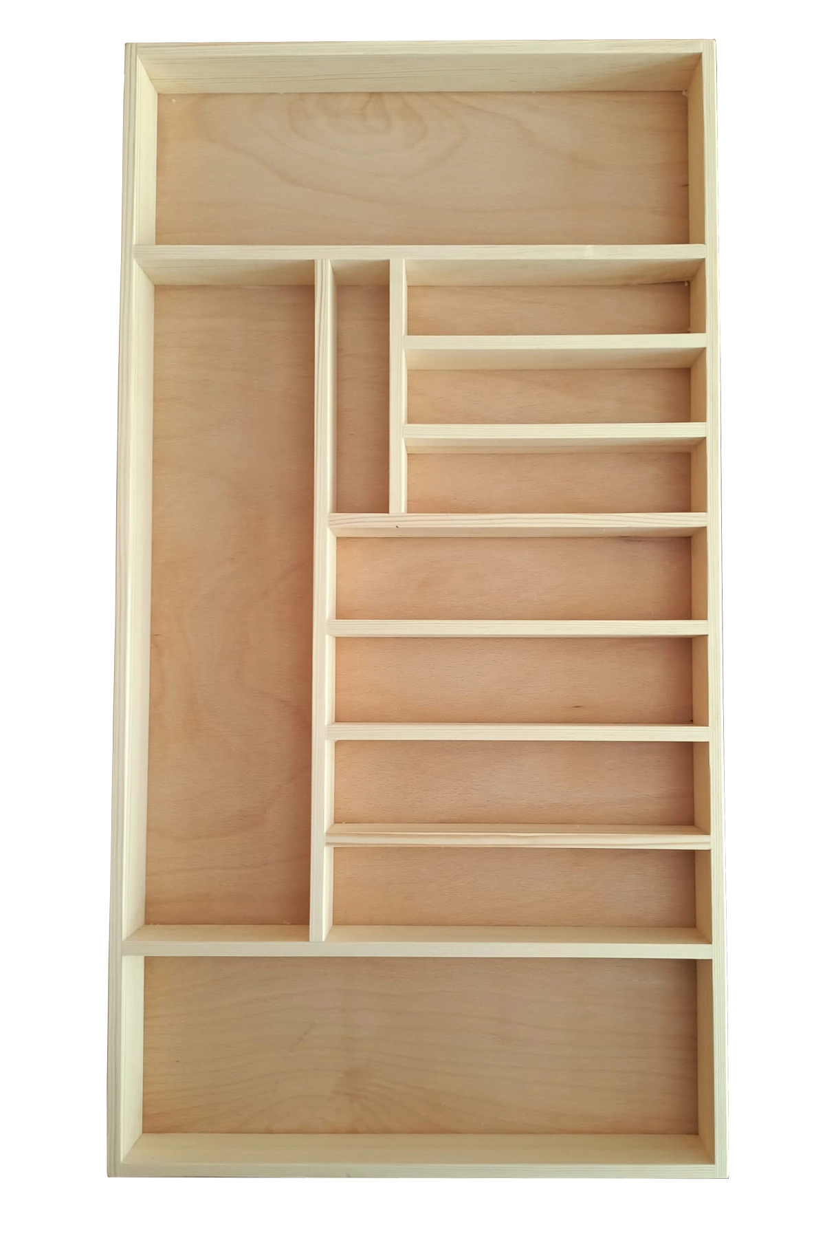 75 X 40 Cm Ayfiwood Ahşap Kaşıklık Çekmece İçi Yemek Takımı Ve Servis Gereçleri Düzenleyici Organizer Çekmece İçi Kullanım ve Düzen Görünümü