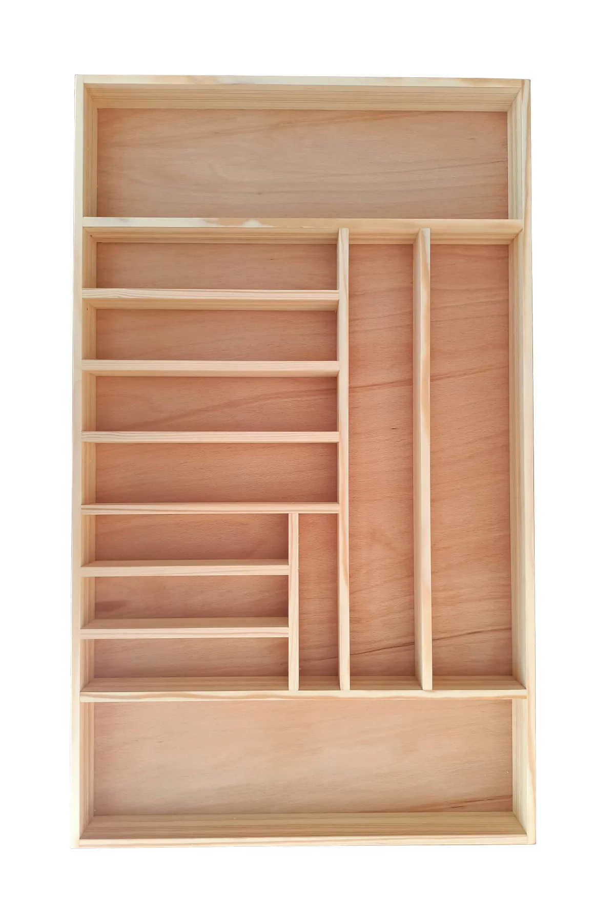 Doğal Masif Ahşap Doku ve Malzeme Kalitesi - 75 x 45 Cm Ayfiwood Ahşap Kaşıklık Ahşap Kaşıklık ve Servis Gereçleri Düzenleyici Organizer