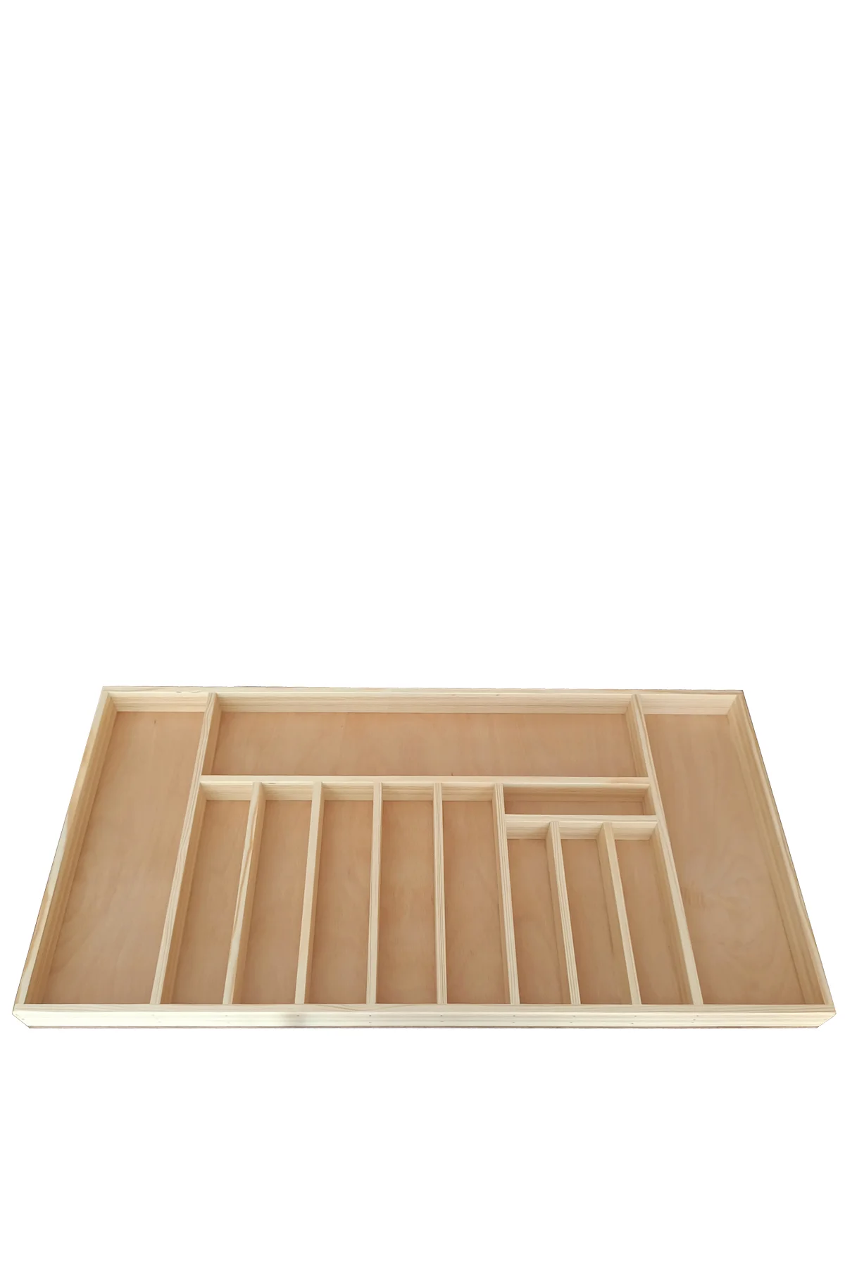 80X40 Cm Ölçülü Ahşap Kaşıklık Üstten Görünüm ve Düzenleme Alanları