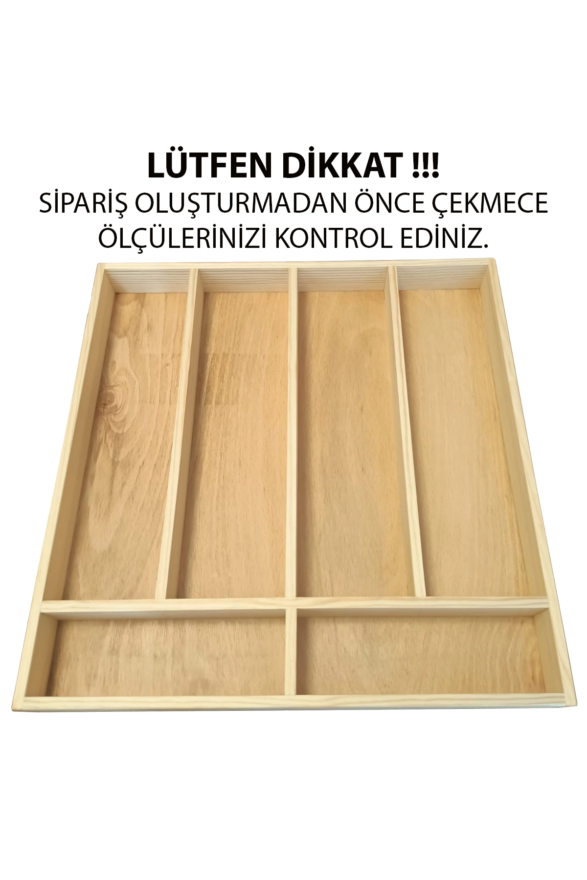 45×46 Cm Ayfiwood Kepçelik Mutfak Çekmecesi Servis Gereçleri Kepçelik