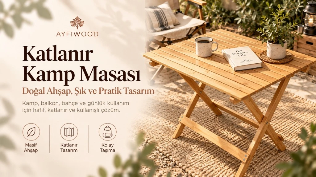 Katlanır Kamp Masası Rehberi: Ahşap, Taşınabilir ve Çok Amaçlı Kamp Masaları - Ayfiwood
